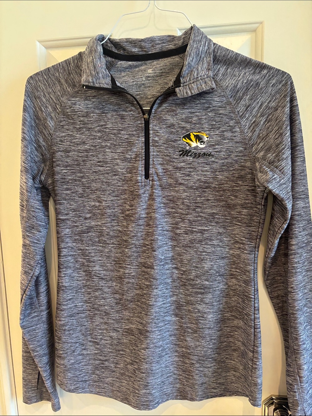 University of Missouri Gray Heather Quarter-Zip Pullover